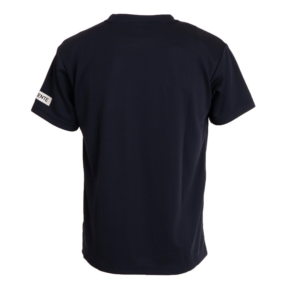 デサント（DESCENTE）（メンズ）バレーボール ウェア Tシャツ 練習着 半袖プラクティスシャツ DX-B1432XB NV 吸汗速乾 接触冷感