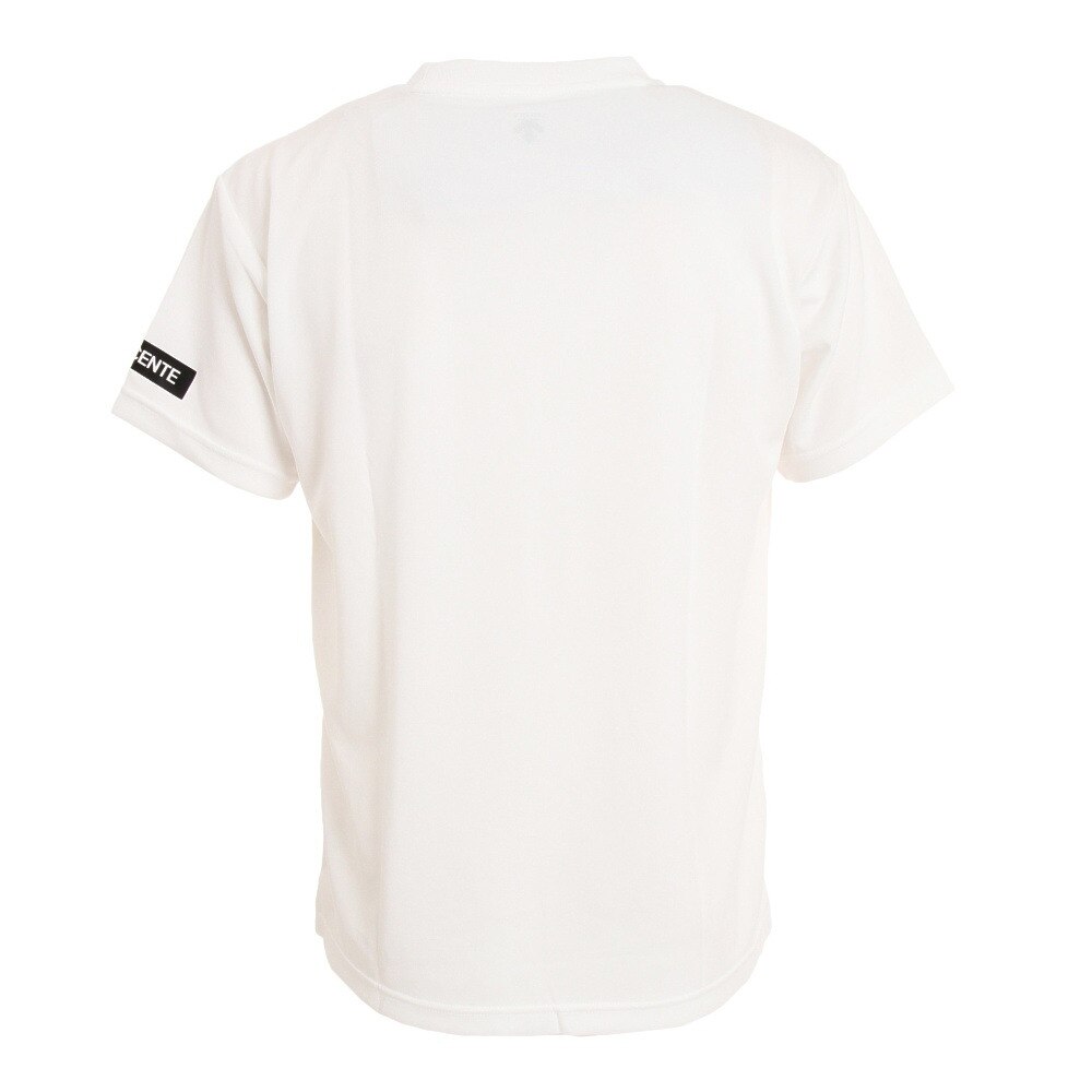 デサント（DESCENTE）（メンズ）バレーボール ウェア Tシャツ 練習着 半袖プラクティスシャツ DX-B1432XB WH 吸汗速乾 接触冷感  スポーツ用品はスーパースポーツゼビオ