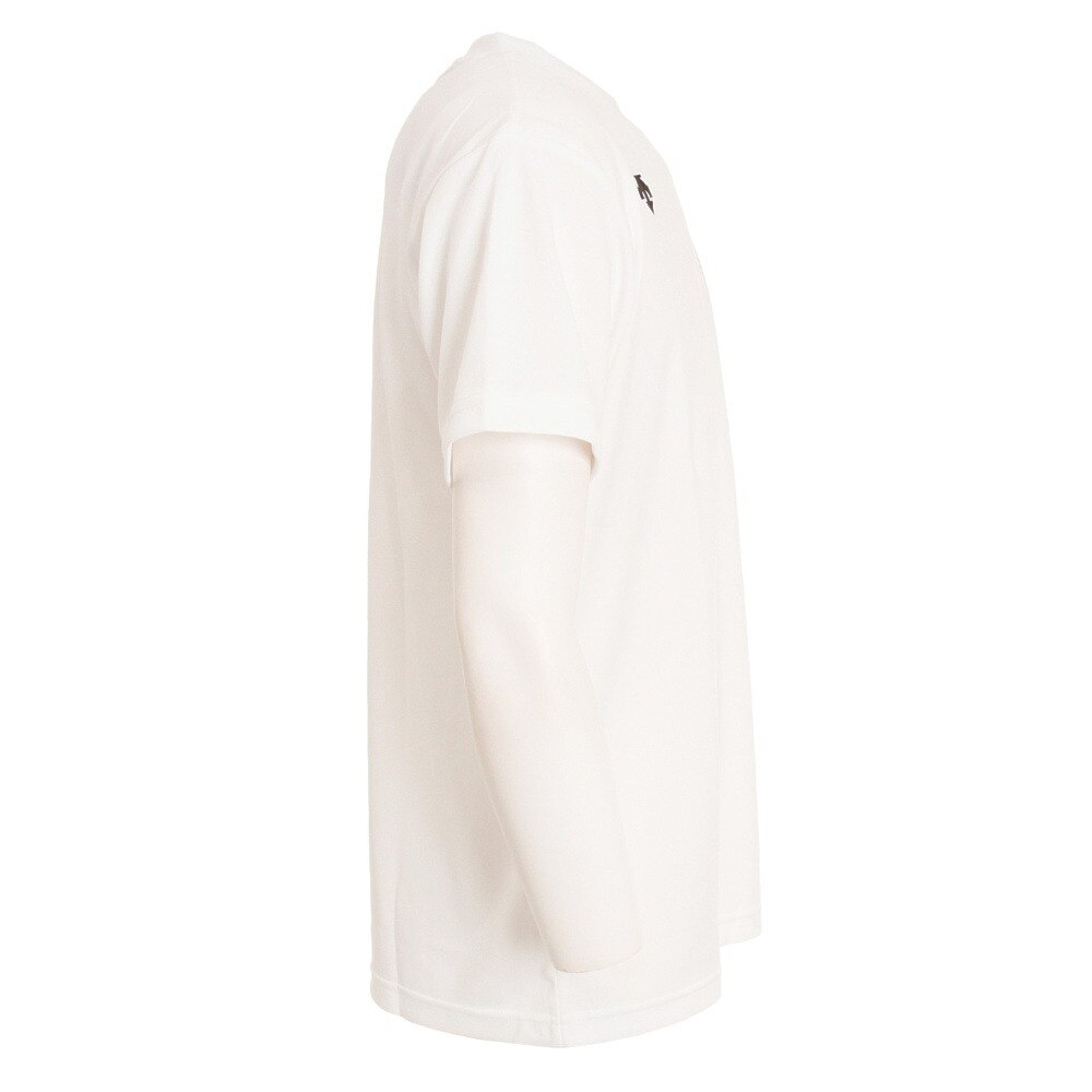 デサント（DESCENTE）（メンズ）バレーボール ウェア Tシャツ 練習着 半袖プラクティスシャツ DX-B1432XB WH 吸汗速乾 接触冷感