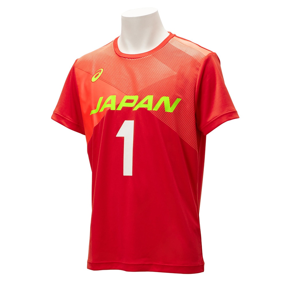アシックス（ASICS）（メンズ、レディース）バレーボール男子日本代表 1番 西田有志 応援Tシャツ 2053A150.603