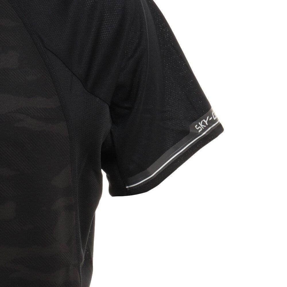 デサント（DESCENTE）（メンズ、レディース）バレーボールウェア 半袖プラクティスシャツ DVUTJA50 BK 速乾