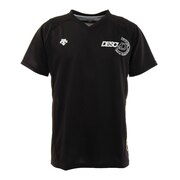 デサント（DESCENTE）（メンズ、レディース） 半袖プラクティスシャツ DVUTJA52 BK バレーボールウェア