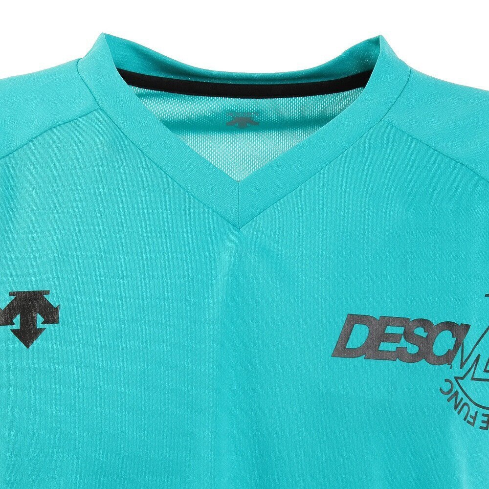 デサント（DESCENTE）（メンズ、レディース）半袖プラクティスシャツ DVUTJA52 GR バレーボールウェア