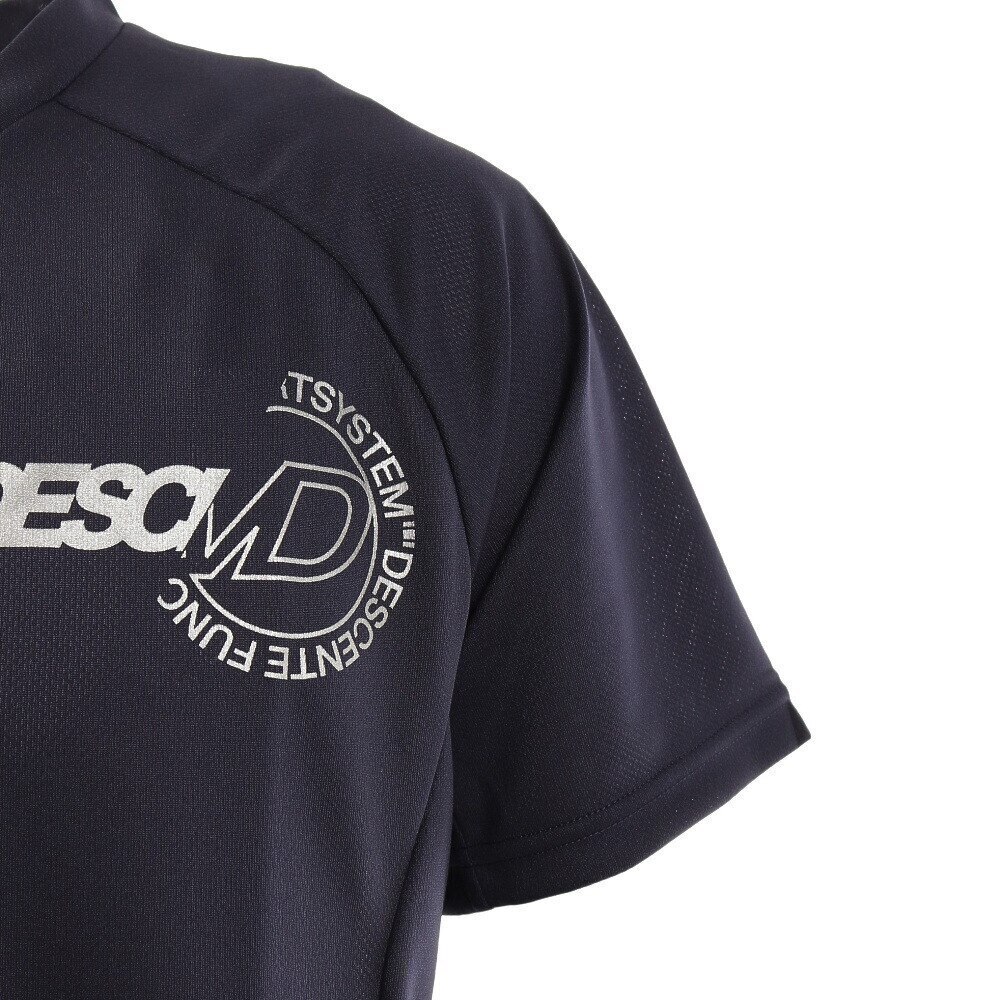 デサント（DESCENTE）（メンズ、レディース）バレーボールウェア 半袖プラクティスシャツ DVUTJA52 NV
