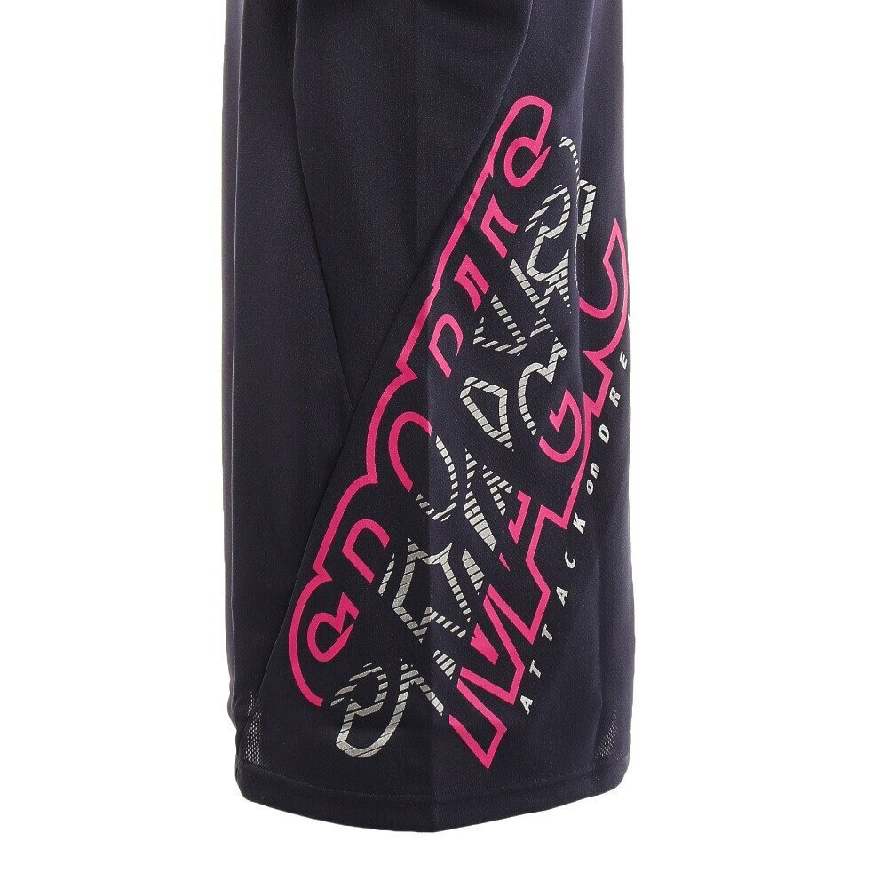 デサント（DESCENTE）（メンズ、レディース）バレーボールウェア 半袖プラクティスシャツ DVUTJA52 NV 速乾★★★