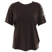 デサント（DESCENTE）（レディース） 半袖プラクティスシャツ W DVWTJA50 BK バレーボールウェア