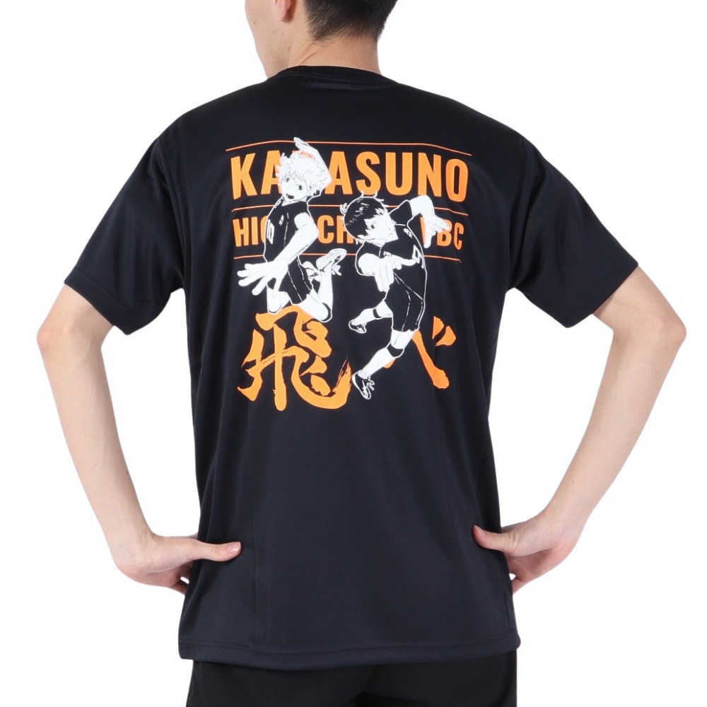 ハイキュー!!（haikyu）（メンズ、レディース）ハイキュー!! Tシャツ 烏野高校 日向翔陽 影山飛雄 HS-501 速乾