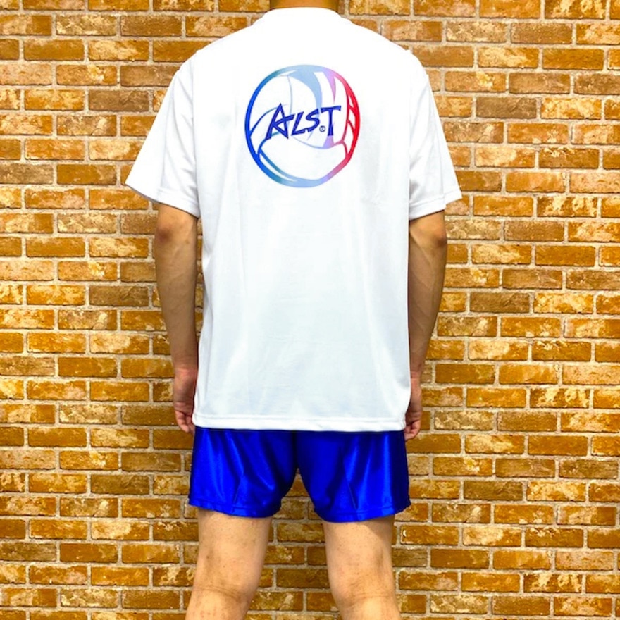 アルスト（ALST）（メンズ）バレーボールウェア 半袖Tシャツ バックボールグラデーション VB23TS02-14 速乾
