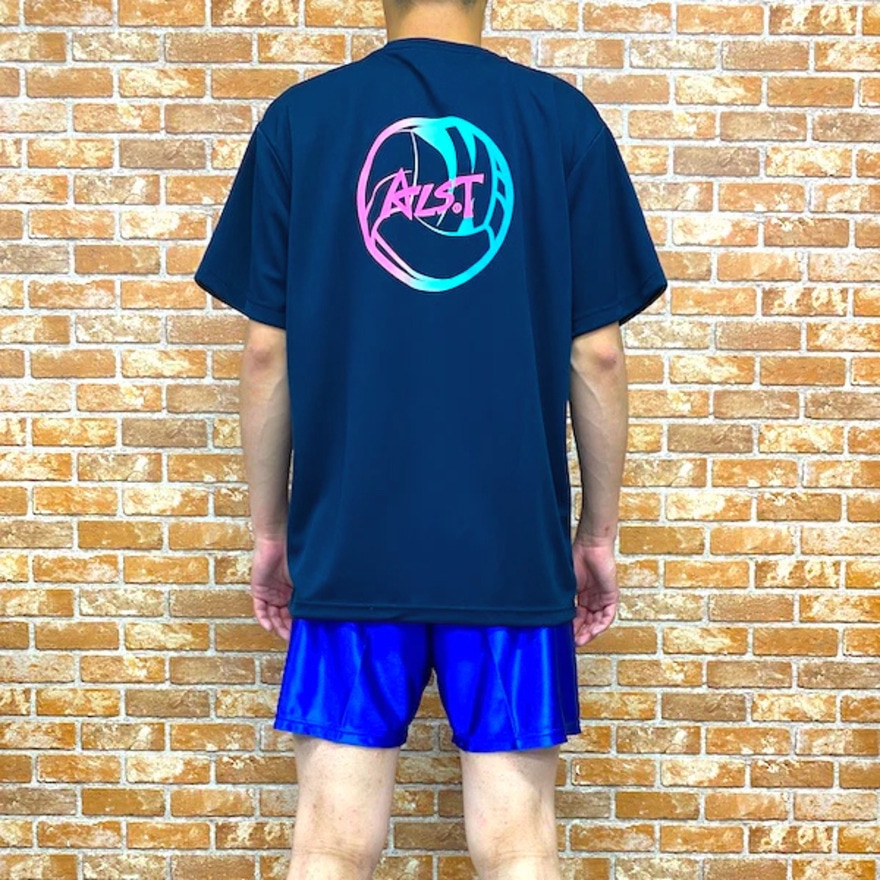 アルスト（ALST）（メンズ）バレーボールウェア 半袖Tシャツ バックボールグラデーション VB23TS02-46 速乾