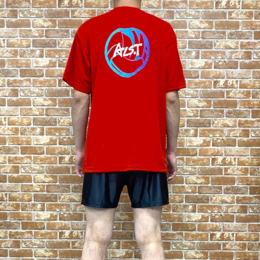 アルスト（ALST）（メンズ）バレーボールウェア 半袖Tシャツ バックボールグラデーション VB23TS02-61 速乾