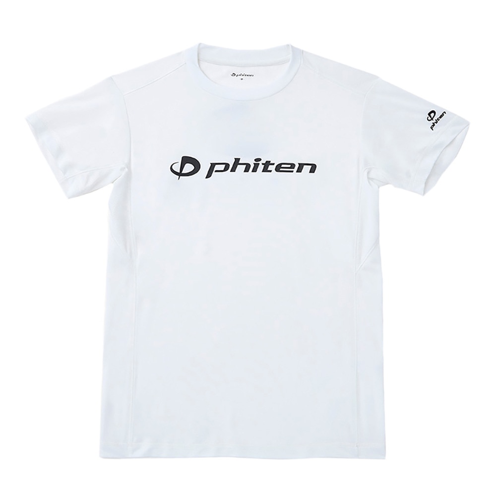 ファイテン（PHITEN）（メンズ、レディース）バレーボール 半袖 RUKUシャツ ホワイト 白 3124JG57500