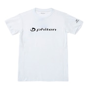 ファイテン（PHITEN）（メンズ、レディース）バレーボール 半袖 RUKUシャツ ホワイト 白 3124JG57500
