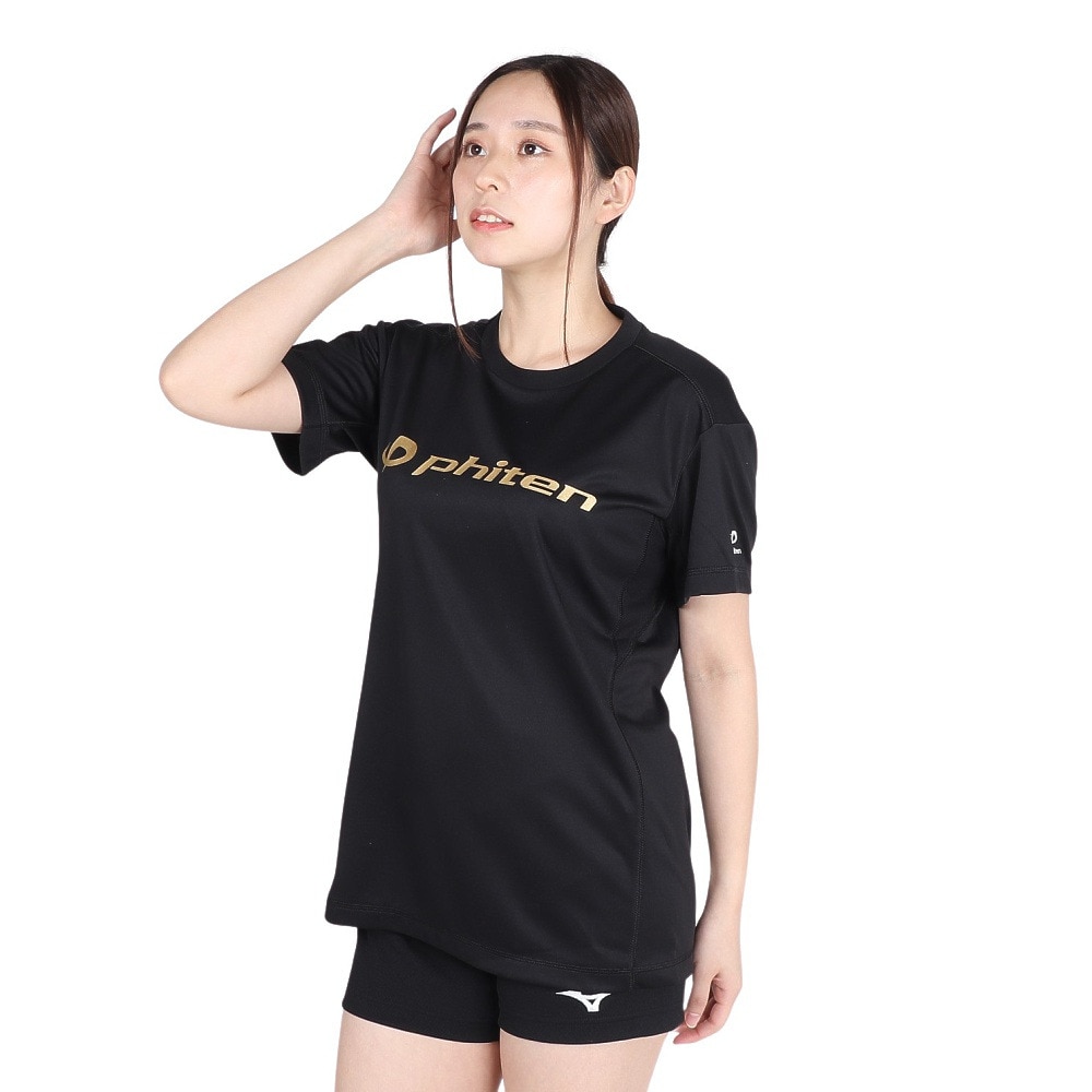 ファイテン（PHITEN）（メンズ、レディース）バレーボール 半袖 RUKUシャツ 3124JG57600