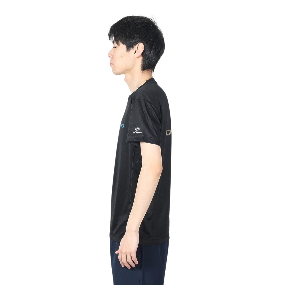 ファイテン（PHITEN）（メンズ、レディース）半袖 RUKUシャツ グラデーション ブラック 3124JG61900