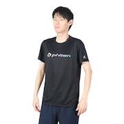(メンズ、レディース)半袖 RUKUシャツ グラデーション ブラック 3124JG61900