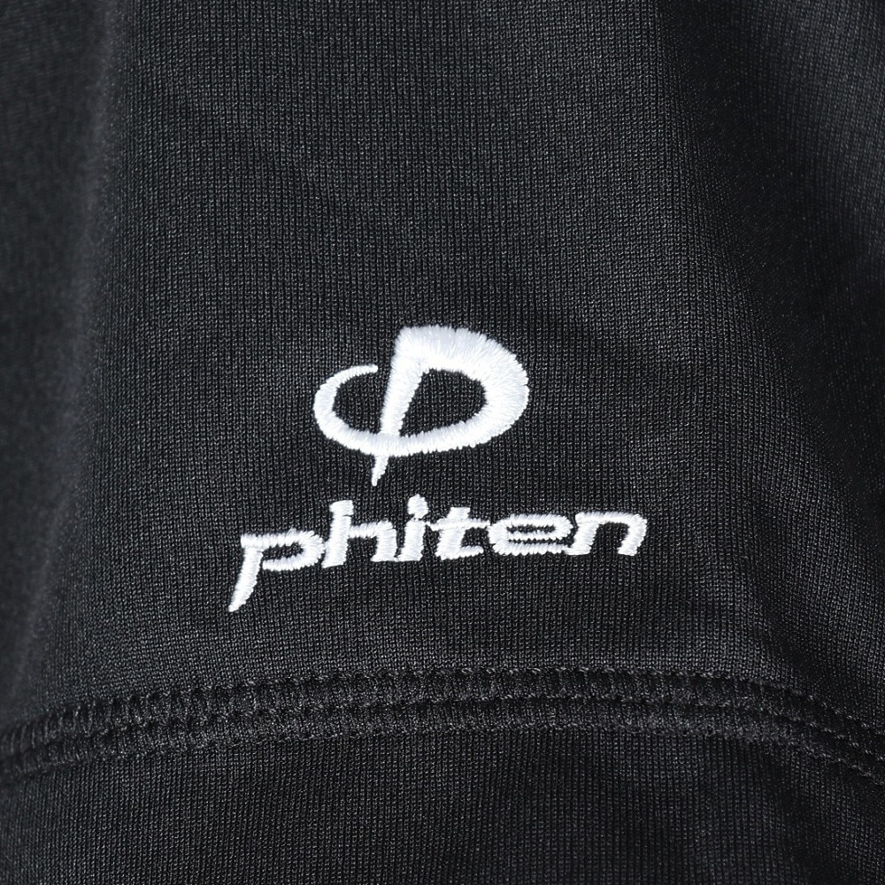 ファイテン（PHITEN）（メンズ、レディース）バレーボール 半袖 RUKUシャツ グラデーション ブラック 3124JG61910