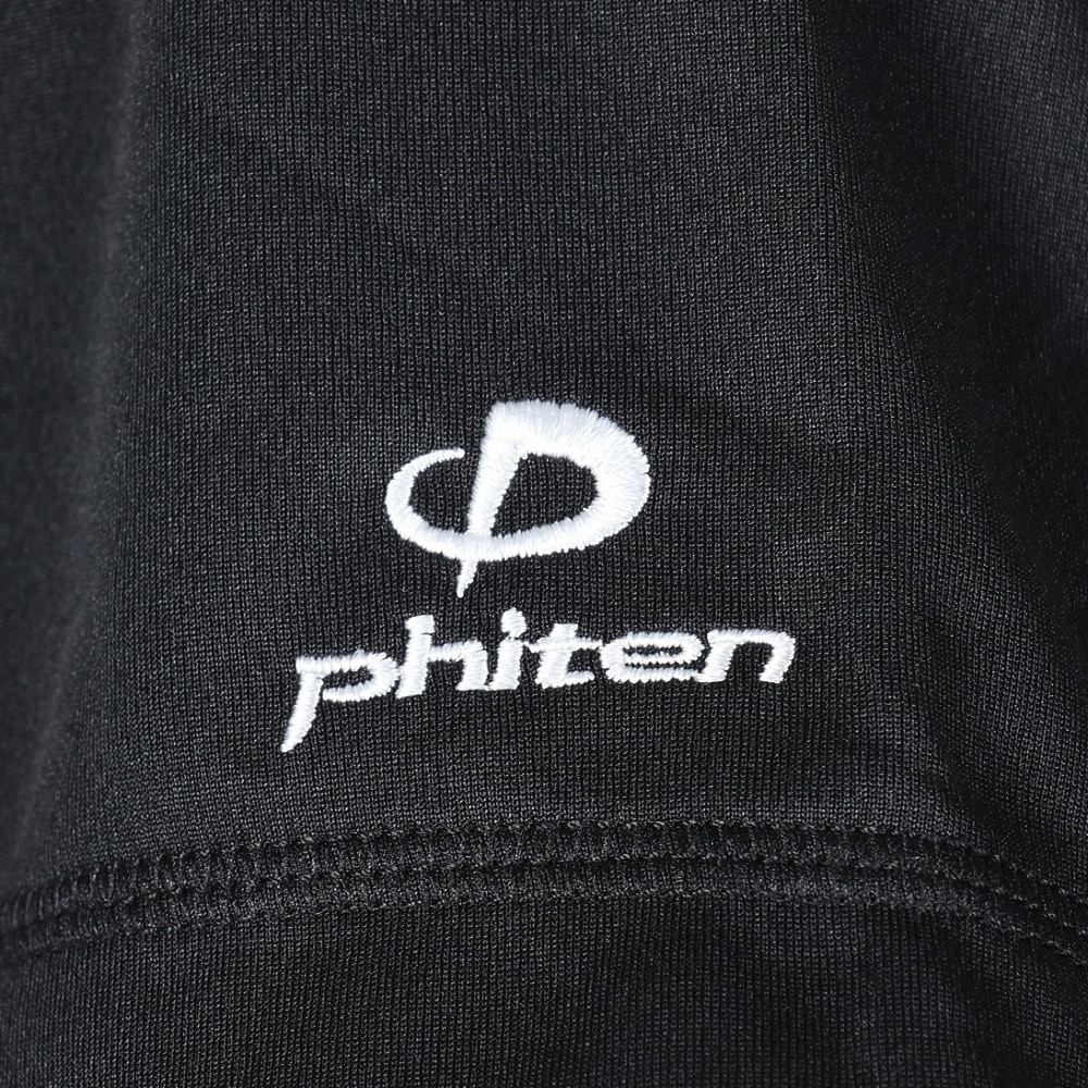 ファイテン（PHITEN）（メンズ、レディース）半袖 RUKUシャツ グラデーション ブラック 3124JG61910