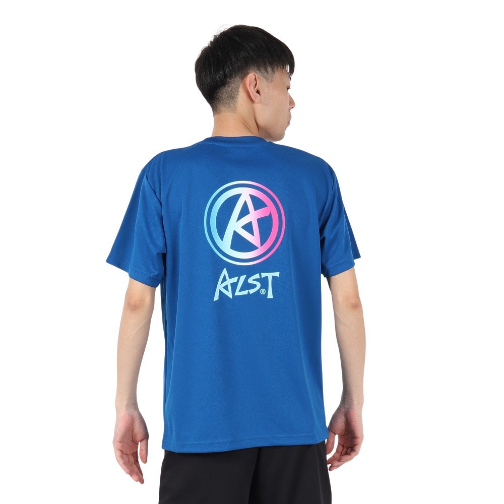 アルスト（ALST）（メンズ、レディース）バレーボールウェア 半袖ドライ Tシャツ バック グラデーション アイコン VB24TS04-44