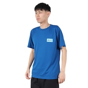 (メンズ、レディース)バレーボールウェア 半袖ドライ Tシャツ バック グラデーション アイコン VB24TS04-44