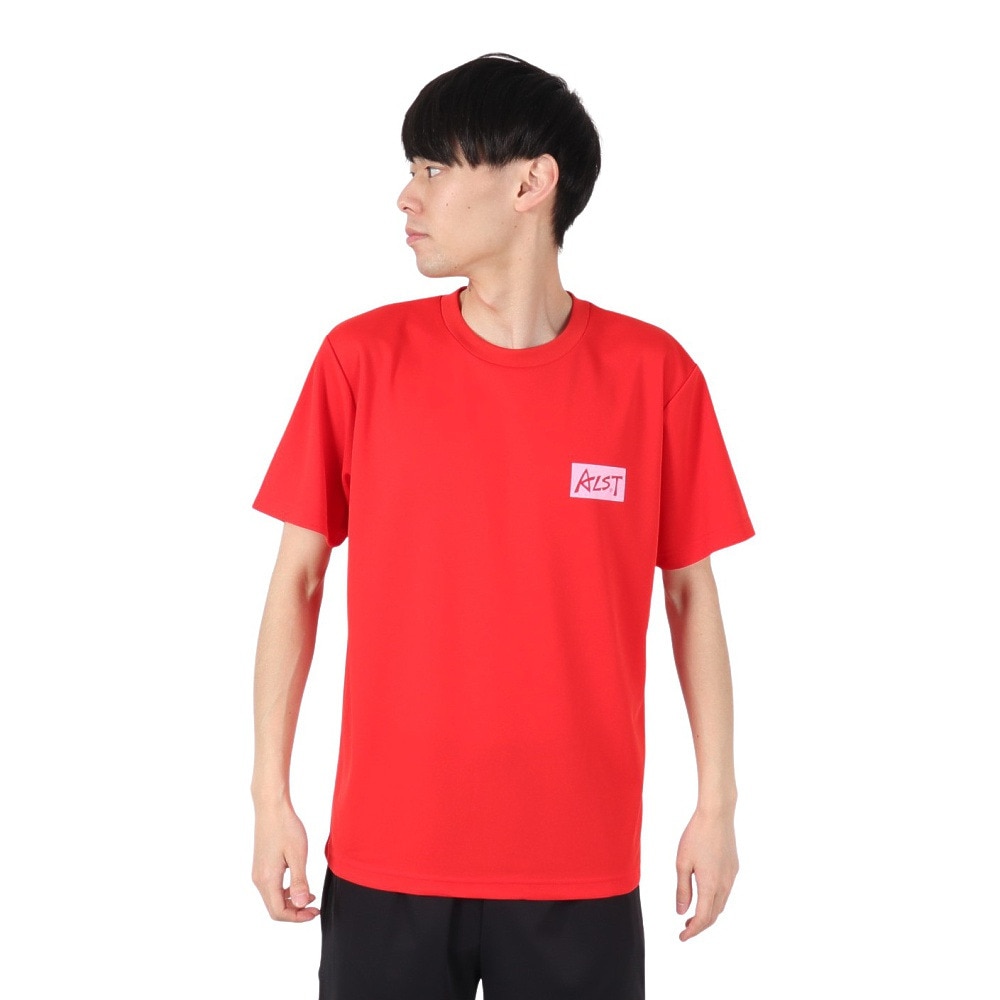 アルスト（ALST）（メンズ、レディース）バレーボールウェア 半袖ドライ Tシャツ バックグラデーションアイコン VB24TS04-66