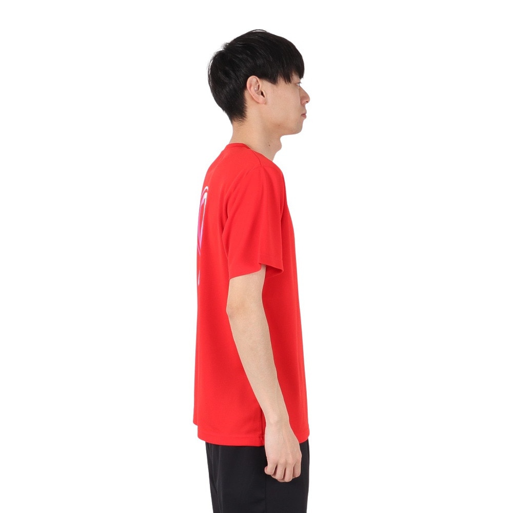 アルスト（ALST）（メンズ、レディース）バレーボールウェア 半袖ドライ Tシャツ バックグラデーションアイコン VB24TS04-66