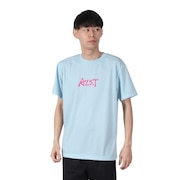 (メンズ)バレーボールウェア バックボールグラデーション 半袖ドライTシャツ VB24TS10-46