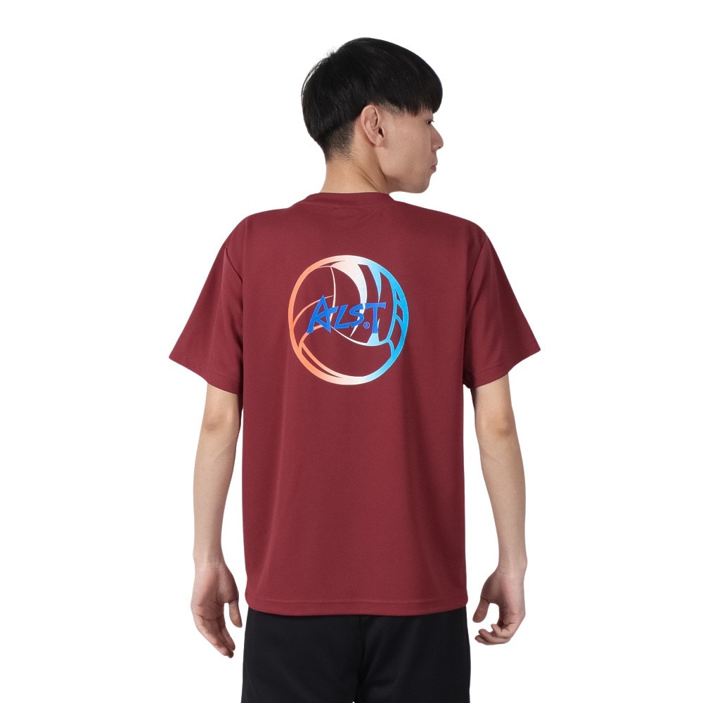 アルスト（ALST）（メンズ、レディース）バレーボールウェア バックボールグラデーション 半袖ドライTシャツ VB24TS10-64