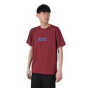 (メンズ、レディース)バレーボールウェア バックボールグラデーション 半袖ドライTシャツ VB24TS10-64