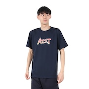(メンズ、レディース)バレーボールウェア 半袖ドライ Tシャツ BLITZ LOGO VB24TS14-46