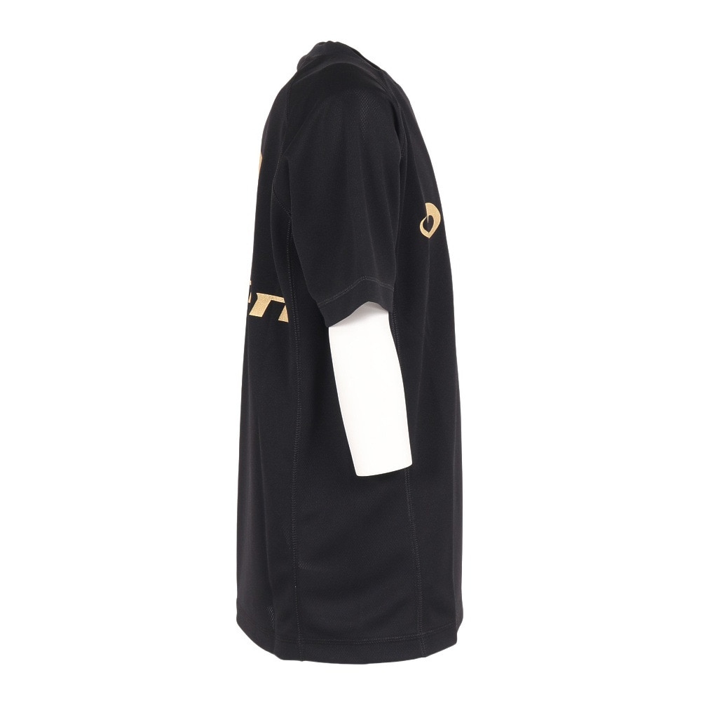 ファイテン（PHITEN）（キッズ）ジュニア バレーボールウェア 半袖Tシャツ BK/GD 3124JG65200