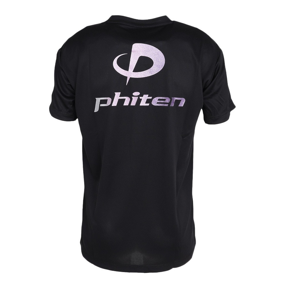 ファイテン（PHITEN）（メンズ、レディース）バレーボールウェア 半袖Tシャツ ラメ グラデーション BK/PL 3125JG66800