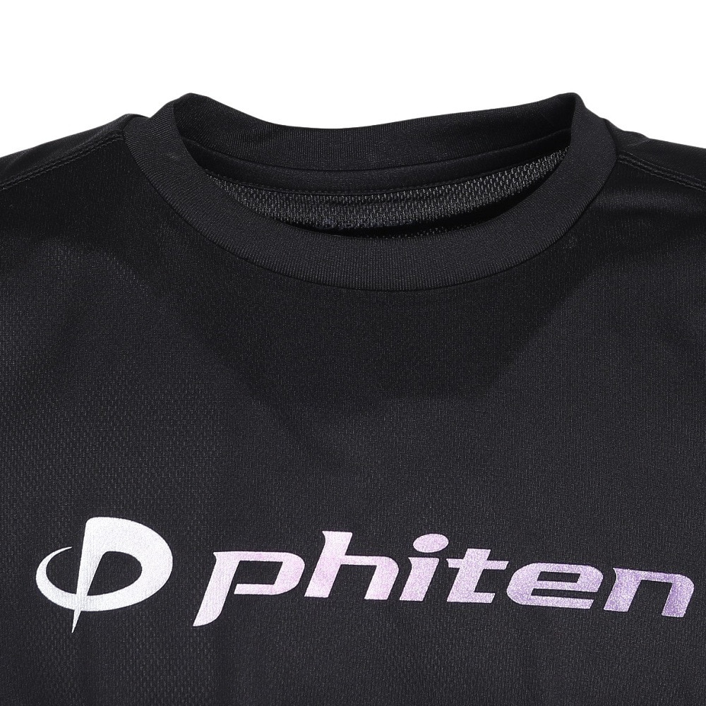 ファイテン（PHITEN）（メンズ、レディース）バレーボールウェア 半袖Tシャツ ラメ グラデーション BK/PL 3125JG66800