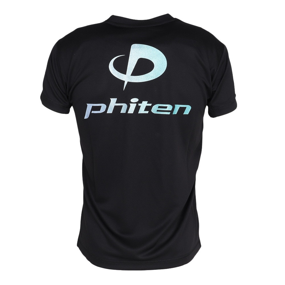 ファイテン（PHITEN）（メンズ、レディース）バレーボールウェア 半袖Tシャツ ラメ グラデーション BK/BL 3125JG66810