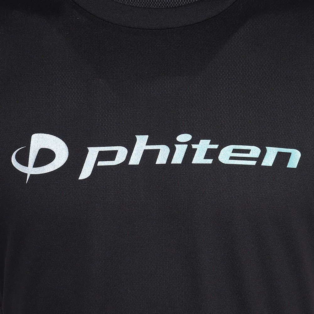 ファイテン（PHITEN）（メンズ、レディース）バレーボールウェア 半袖Tシャツ ラメ グラデーション BK/BL 3125JG66810