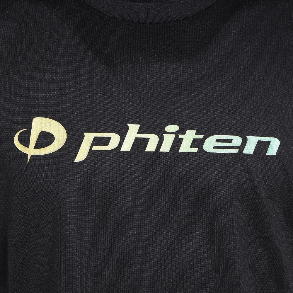 ファイテン（PHITEN）（メンズ、レディース）バレーボールウェア 半袖Tシャツ ラメ グラデーション BK/YE 3125JG66820
