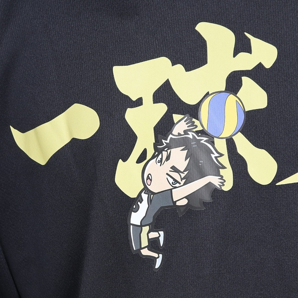 ハイキュー!!（haikyu）（メンズ、レディース）バレーボールウェア ハイキュー 半袖Tシャツ 梟谷学園 一球入魂 HS-25SS03