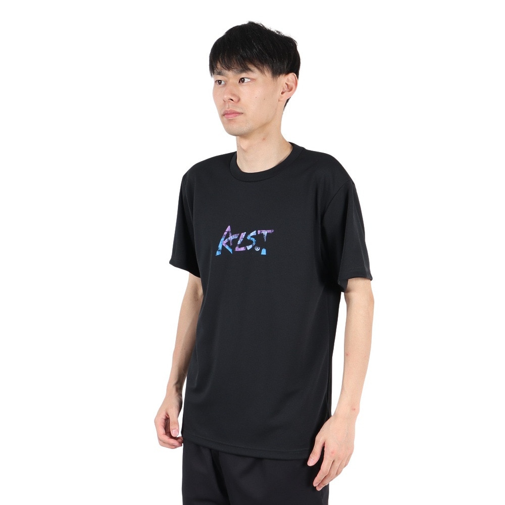 アルスト（ALST）（メンズ）バレーボールウェア 半袖 ドライTシャツ グランジロゴ VB25TS11-05