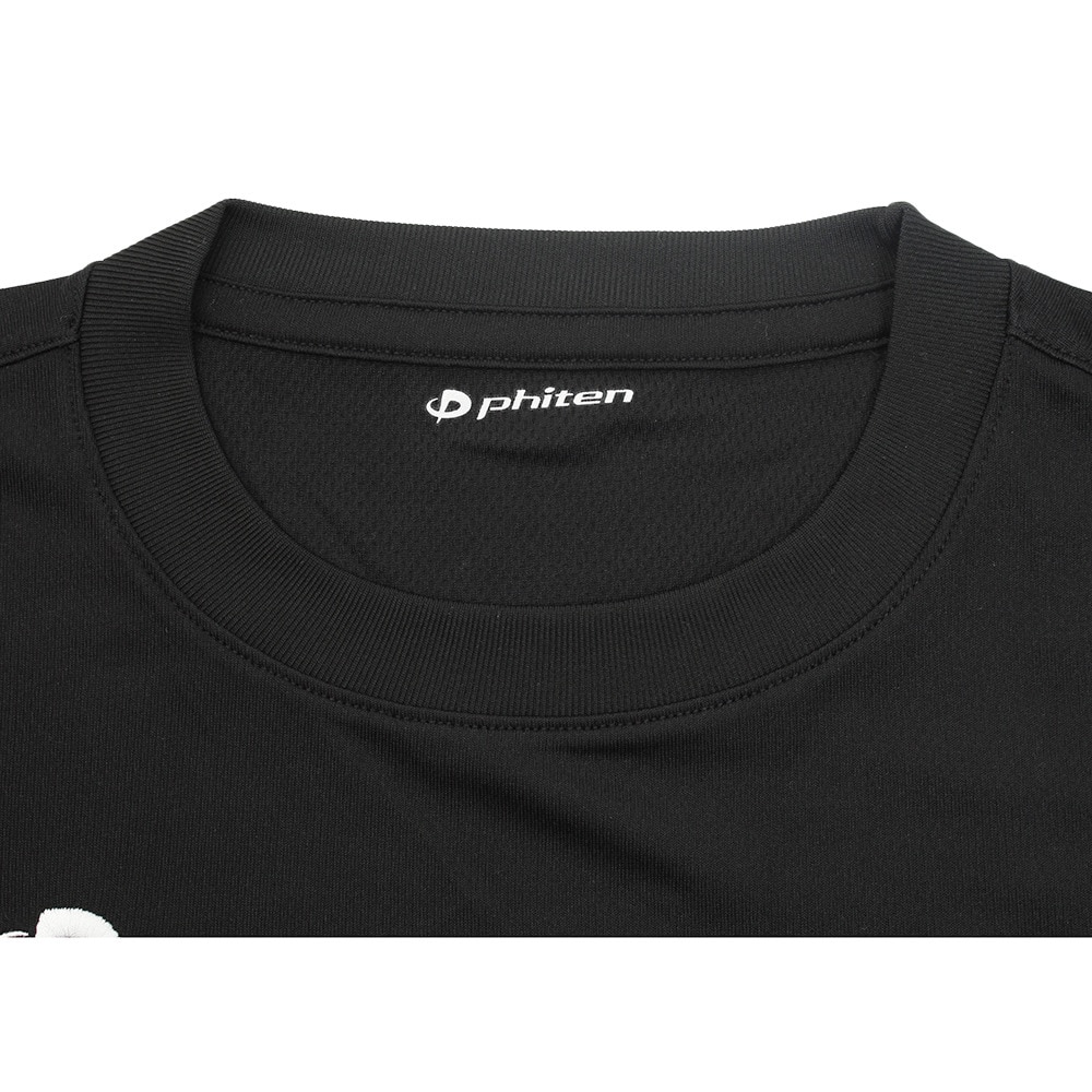 ファイテン（PHITEN）（メンズ）バレーボールウェア Tシャツ 長袖 RAKUシャツ クルーネック 吸汗速乾 ロゴ 3117JG26610