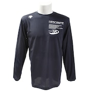 デサント（DESCENTE）（メンズ）Tシャツ 長袖 DOR-B8641X NVWH 【バレーボールウェア スポーツウェア】