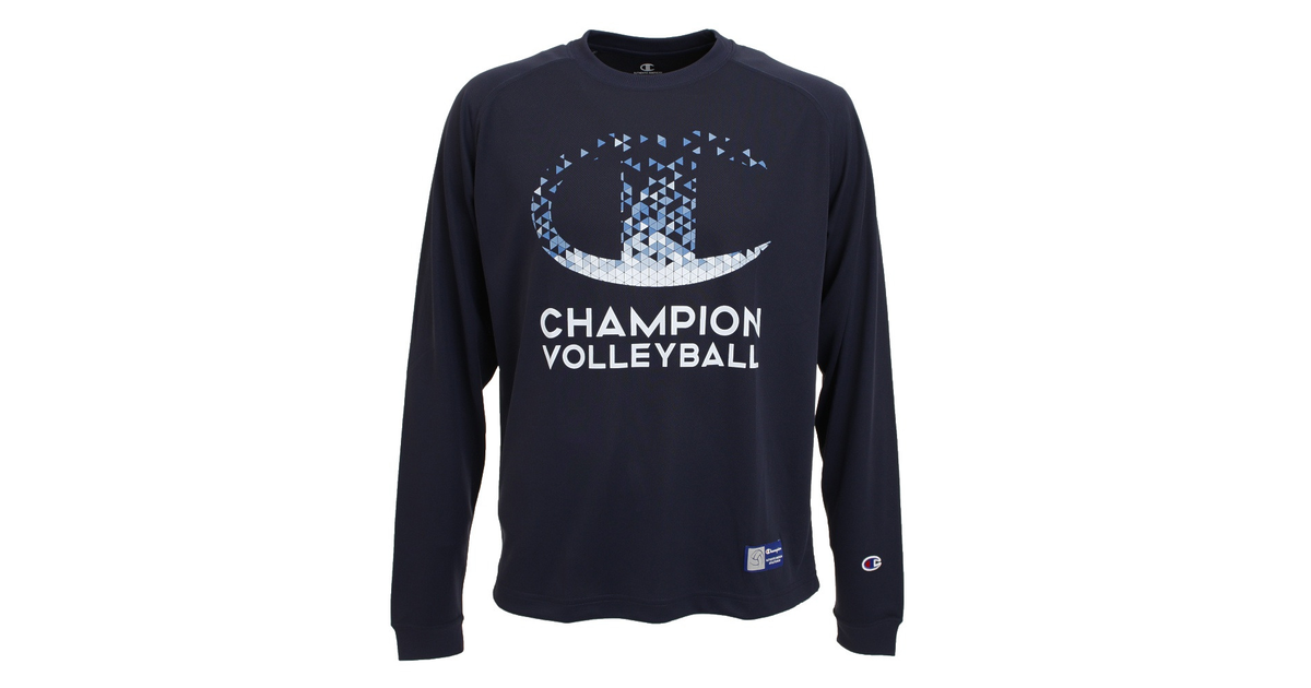 チャンピオン｜プラクティス ロングTシャツ C3-SV401 370 【バレーボールウェア スポーツウェア】 - スポーツ用品はスーパースポーツゼビオ