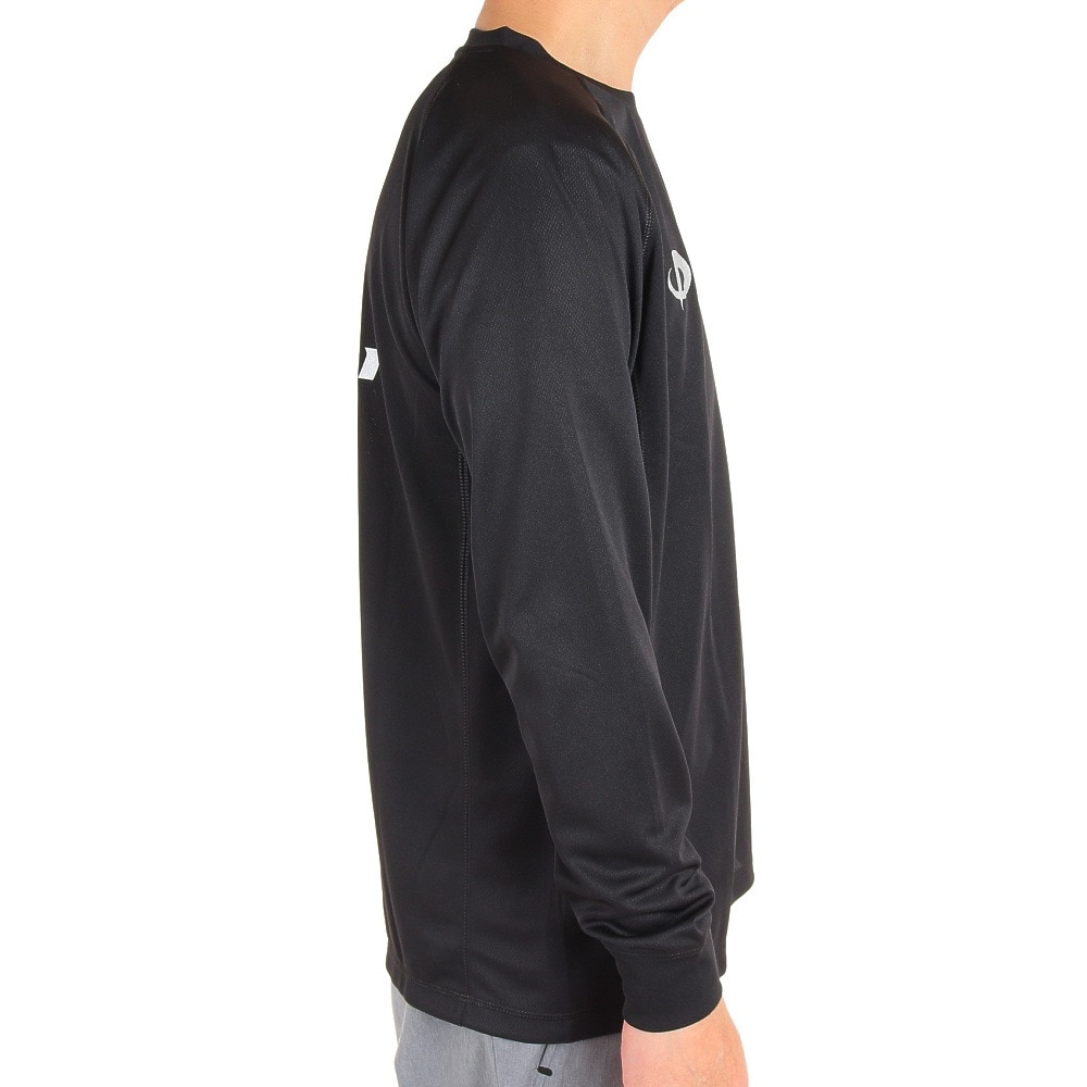ファイテン（PHITEN）（メンズ）バレーボールウェア 長袖Tシャツ 3121JG44100 BK/SV 速乾