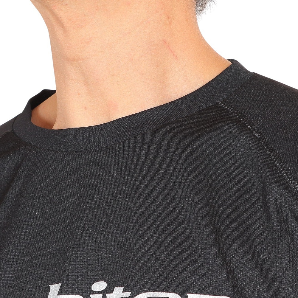 ファイテン（PHITEN）（メンズ）バレーボールウェア 長袖Tシャツ 3121JG44100 BK/SV 速乾