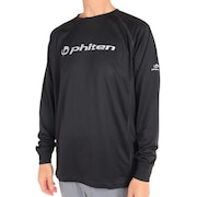 (メンズ)バレーボールウェア 長袖Tシャツ 3121JG44100 BK/SV 速乾