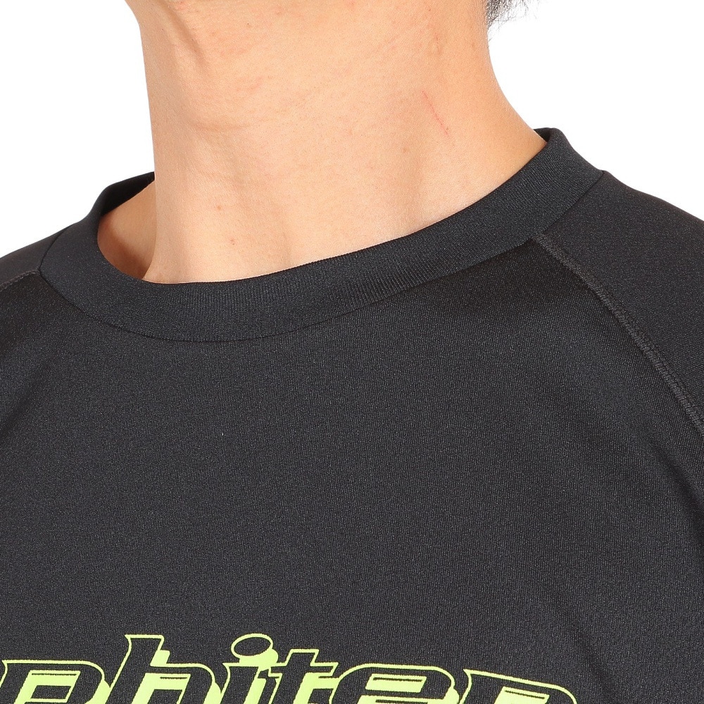 ファイテン（PHITEN）（メンズ、レディース）バレーボールウェア 長袖Tシャツ 3121JG44300 BK/LM