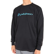 ファイテン（PHITEN）（メンズ、レディース）バレーボールウェア 長袖Tシャツ 3121JG44400 BK/SX