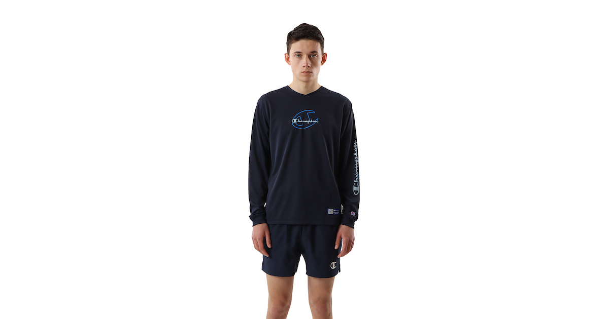 チャンピオン｜バレーボールウェア PRACTICE 長袖Tシャツ C3-UV402 370 - スポーツ用品はスーパースポーツゼビオ