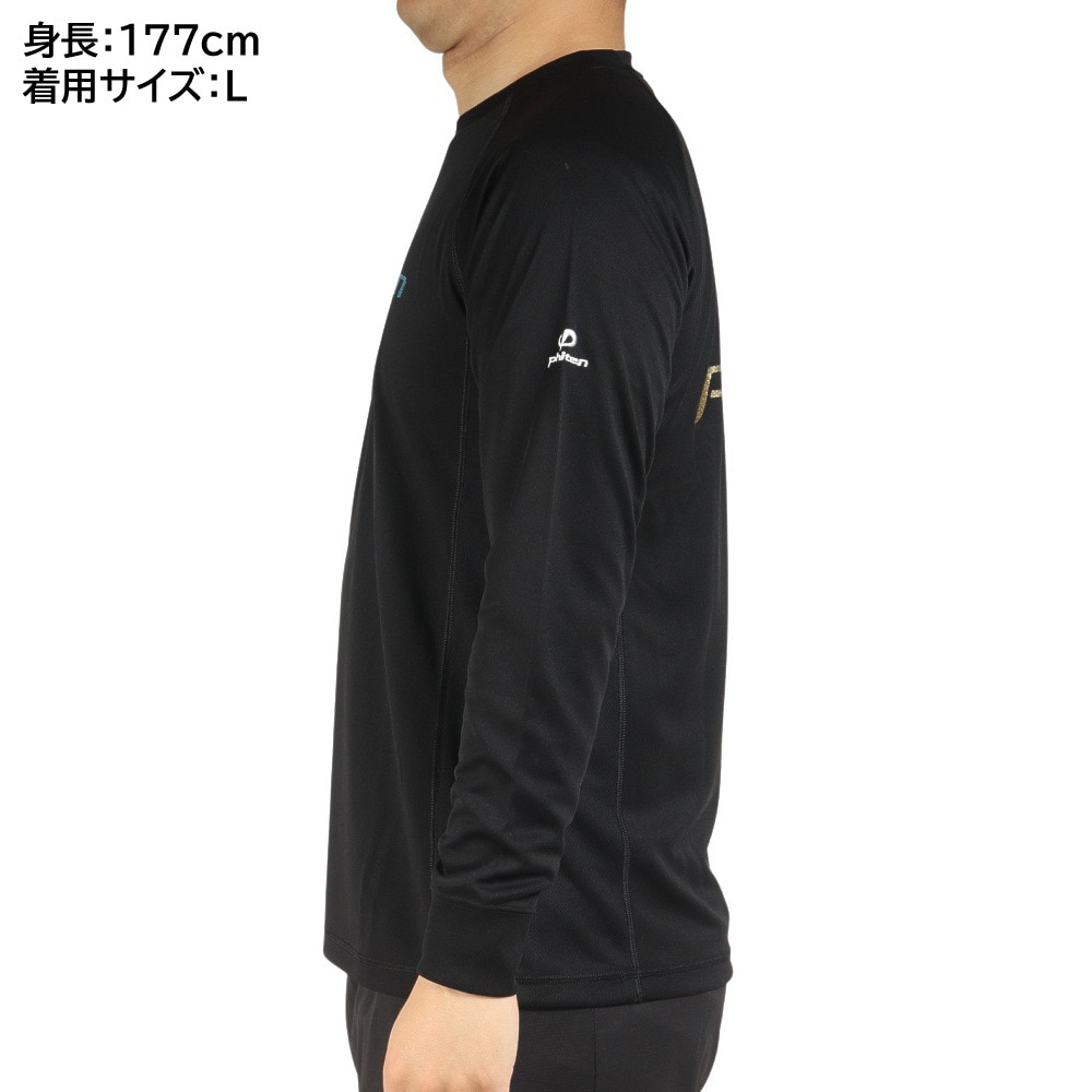 ファイテン（PHITEN）（メンズ）バレーボールウェア 長袖Tシャツ スムースドライ GRAD 3122JG48700 速乾