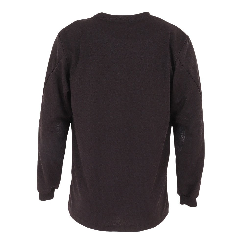 デサント（DESCENTE）（メンズ、レディース）バレーボールウェア ワンポイント 長袖プラクティスシャツ DVB-5216B BWH 速乾