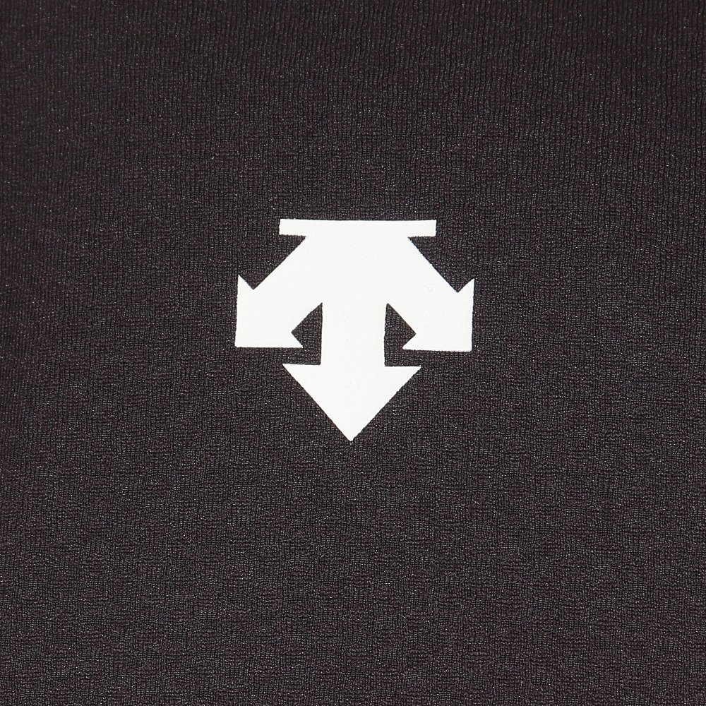 デサント（DESCENTE）（メンズ、レディース）バレーボールウェア ワンポイント 長袖プラクティスシャツ DVB-5216B BWH 速乾