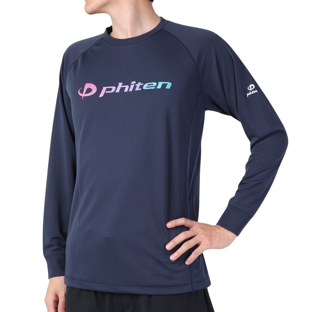 ファイテン（PHITEN）（メンズ）バレーボールウェア 長袖Tシャツ スムースドライ GRABL 3123JG56300 速乾